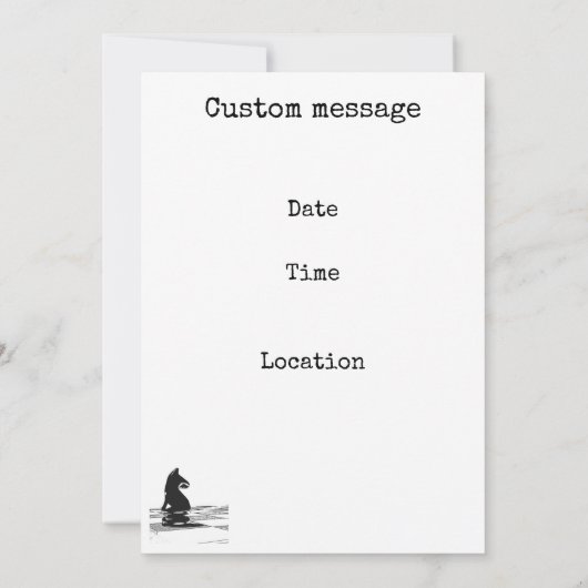 Schachturnier Art Einladung (Rückseite)