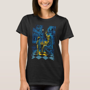 Schachturnier-Fans Retro-Pop Schachspieler T-Shirt