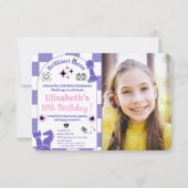 Schachturnier Geburtstagsparty für Mädchen Foto 3 Einladung (Vorderseite)