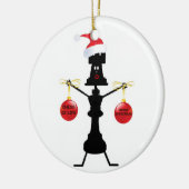 Schachtweihnachtszeit Keramikornament (Links)