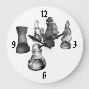 Schachuhr Große Wanduhr