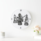 Schachuhr Große Wanduhr (Zuhause)