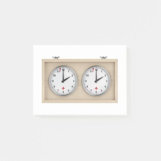 Schachuhr Post-it Klebezettel (Vorderseite)