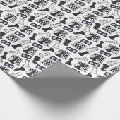 Schachwackelpapier Geschenkpapier (Ecke)