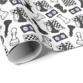 Schachwackelpapier Geschenkpapier (Rolleneckpunkt)