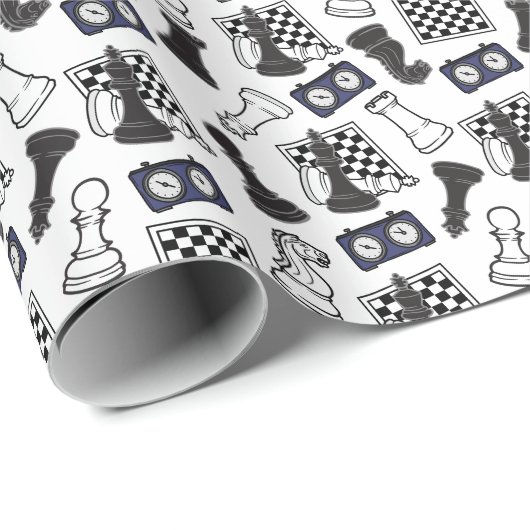 Schachwackelpapier Geschenkpapier (Rolleneckpunkt)