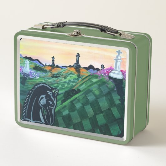 Schachwelt Metall Brotdose (Vorderseite)