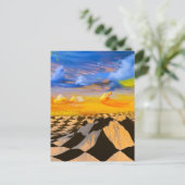 Schachwelt Postkarte (Stehend Vorderseite)