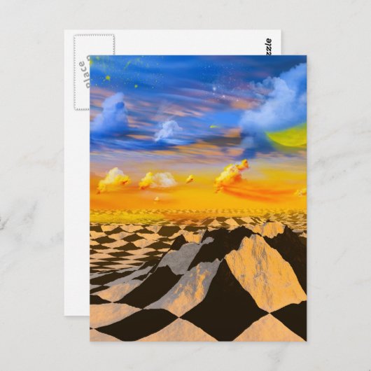 Schachwelt Postkarte (Vorne/Hinten)