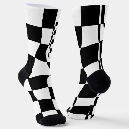 Schachwirbel Socken (Gewinkelt)