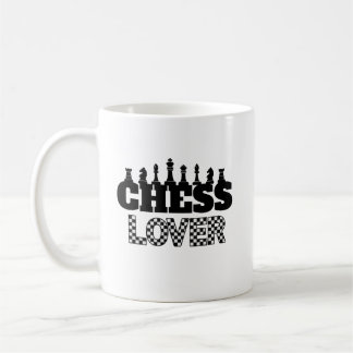 Schachwort Schwarze Teile Lover Board Design Kaffeetasse