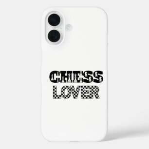 Schachwortwörsche Schwarze Buchstaben Lover Board  iPhone 16 Hülle
