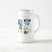 Schachzug-Bier Stein Bierglas (VorderseiteRechts)
