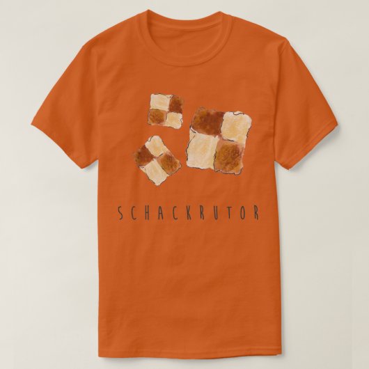 Schackrutor Schachbretter Swedish fika fika cookie T-Shirt (Design vorne)