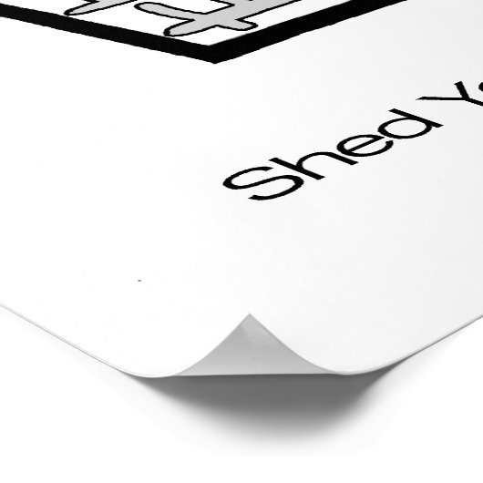 Schade dich. poster (Ecke)