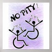 Schade! - T - Shirt von Behinderten Poster (Vorne)