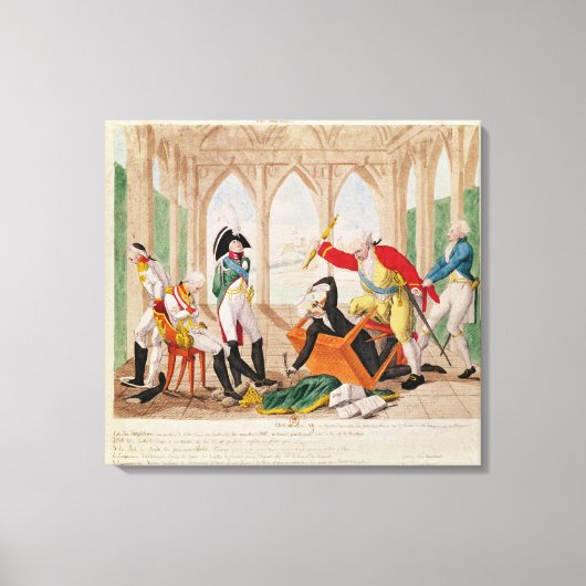 Schade und Bedauern, ein Tragi-Comic-Spiel Leinwanddruck (Vorderseite)