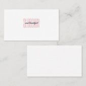 Schade und schön telefonnummerkarte (Vorne/Hinten)