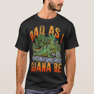 Schade, wie ich Guana Urlaub Strand Iguana Lizard  T-Shirt