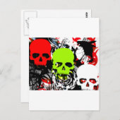 Schädel 3 postkarte (Vorne/Hinten)