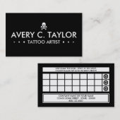 SCHÄDEL 3dots Loyalitäts-Programm Treuekarte (Vorne/Hinten)