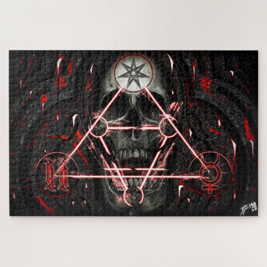 Schädel 888 puzzle (Horizontal)