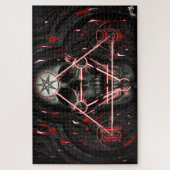 Schädel 888 puzzle (Vertikal)