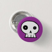 Schädel 9-Purple Button (Vorne & Hinten)