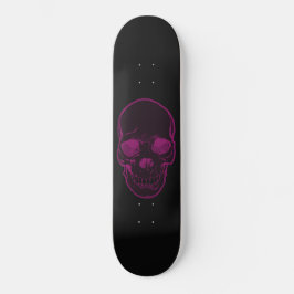Schädel-abstrakte Grafik-Mädchen Rosa u. Schwarzes Skateboard