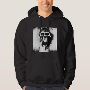 "Schädel" abstrakter grafischer Hoodie mit Cirobb