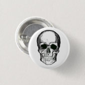 Schädel-Abzeichen Button (Vorne & Hinten)