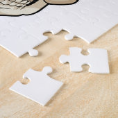 Schädel als Polizeibeamter mit Polizeihut Puzzle (Seite)