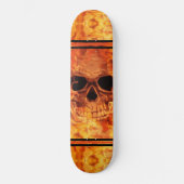 Schädel am Feuer Skateboard (Vorderseite)
