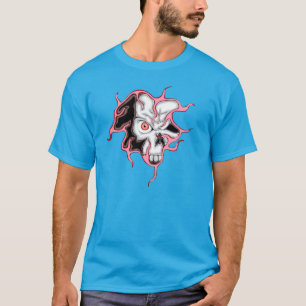 Schädel an der Mauer T-Shirt