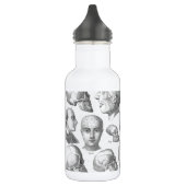 Schädel-Arten Edelstahlflasche (Links)