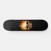 Schädel auf Feuer Skateboard (Horizontal)