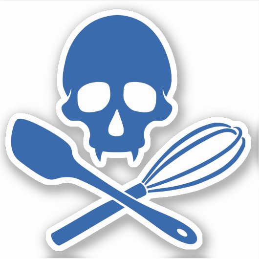 Schädel Aufkleber (Vorderseite)