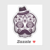 Schädel Aufkleber (Blatt)