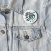 Schädel-Augen-14. Geburtstags-Geschenke Button (Beispiel)