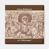 Schädel aus Oaxaca, La Calavera Oaxaqueña Magnet (Vorne)