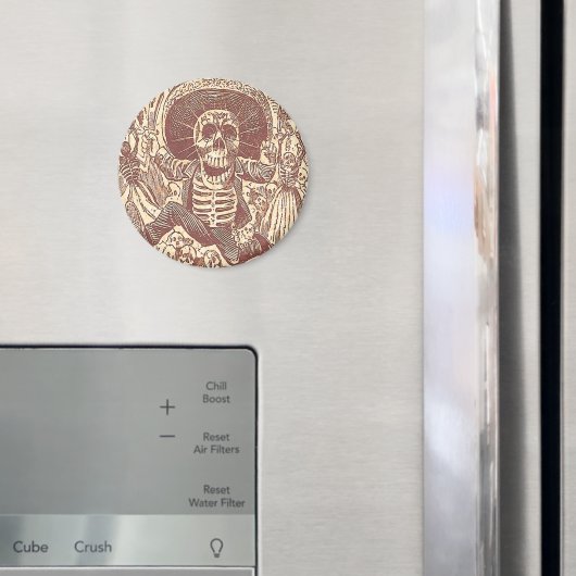 Schädel aus Oaxaca, La Calavera Oaxaqueña Magnet (In Situ (Kühlschrank))