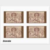 Schädel aus Oaxaca, La Calavera Oaxaqueña Rechteckiger Aufkleber (Blatt)