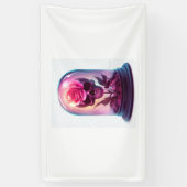 Schädel aus Rose Banner (Vertikal)