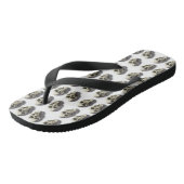 Schädel Badesandalen (Schrägansicht)