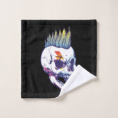 Schädel Badhandtuch Set (Waschlappen)