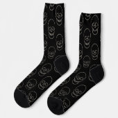 Schädel: Bart Black und Bone Socken (Linkes Detail)