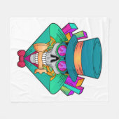 Schädel beim Schach mit Schachstück Rook Fleecedecke (Vorderseite (Horizontal))