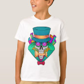 Schädel beim Schach mit Schachstück Rook T-Shirt (Vorderseite)