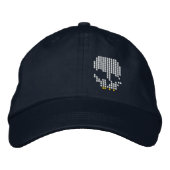 Schädel Bestickte Kappe (Vorderseite)