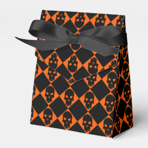 Schädel-Bevorzugungs-Kasten Halloweens schwarzer Geschenkschachtel